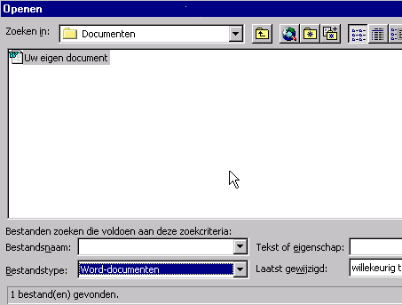 Werken Met Microsoft Word - Hoofdstuk 3 Bestanden Opslaan En Openen
